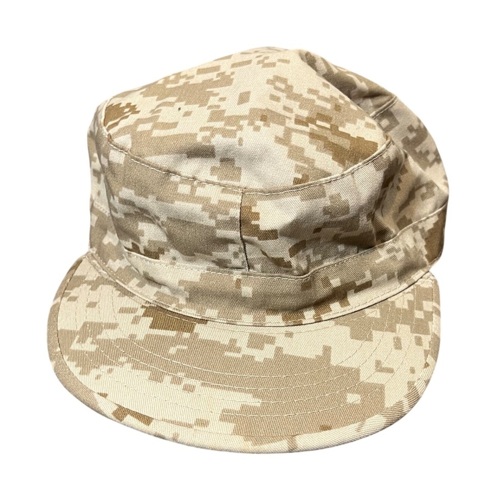 Military Combat Cap Unisex Medium Tan MARPAT Desert Digital Camo Utility Hat